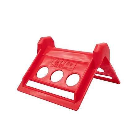 Mytee Products V Shaped Board 4in Red Plastic Corner Edge Protectors for Cargo Loads, Tie Down Strap Guard PCP-Red