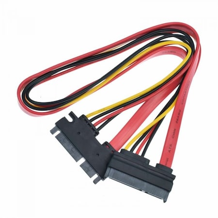 Sanoxy 15+7 Pin SATA HDD Extension Cable Data & Power Male to Female - 19in. / 50CM SANOXY-CABLE37