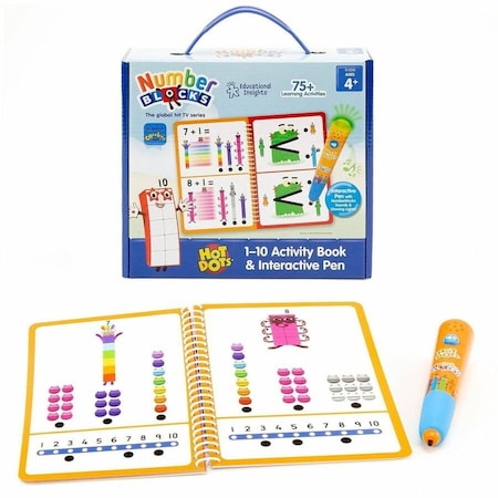 Educational Insights Hot Dots 1-10 Numberblocks Activity Book & Interactive Pen 2550