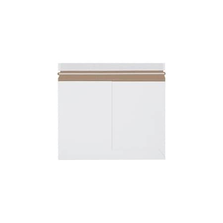 Bubblefast 100-12 1/4 x 9 3/4'' White Side Loading Stayflats Lite Mailers, 100PK BFRM129