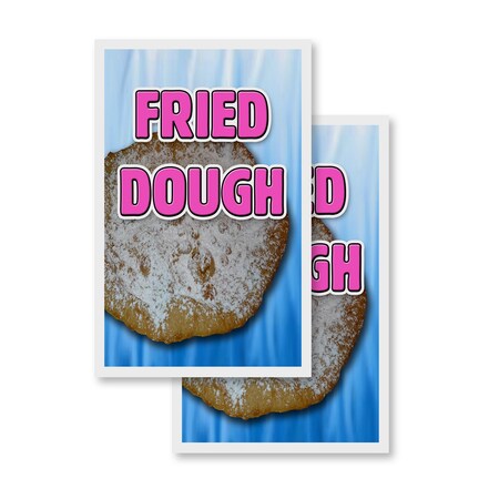 Signmission Fried Dough, Vinyl Decals Only 24 Inch x 36 Inch, Vinyl Decal, 2PK DSB-2436-2PACK-Fried Dough