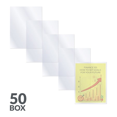 C-Line Products 8-1/ 2" x 11" Clear Laser Printer/Plain Paper Copier Transparency Film, 50/BX 60837