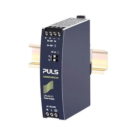 Puls Din Rail Power Supplies for 1-Phase System, 24V, 5A, Conformal Coating CP5.241-C1