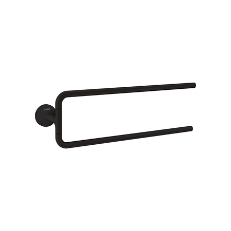 Axor Universal Circular Double Towel Bar, 20" in Matte Black 42822670