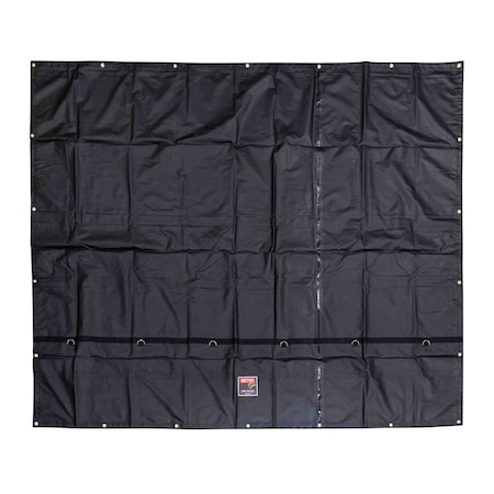 Mytee Products 10 ftx12 ft Heavy Duty Smoke Tarp for Flatbed Truck 18 Oz Vinyl Load Covering Tarp SMT1012
