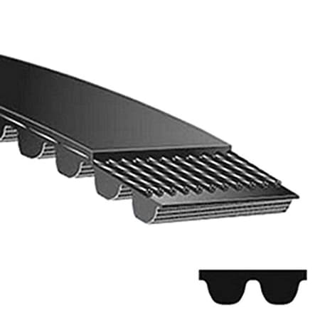 Gates Modified Curvilinear Timing Belt, 75 Teeth, Neoprene, 600 mm Wide, 8 mm Pitch, 600-8MGT-50 600-8MGT-50