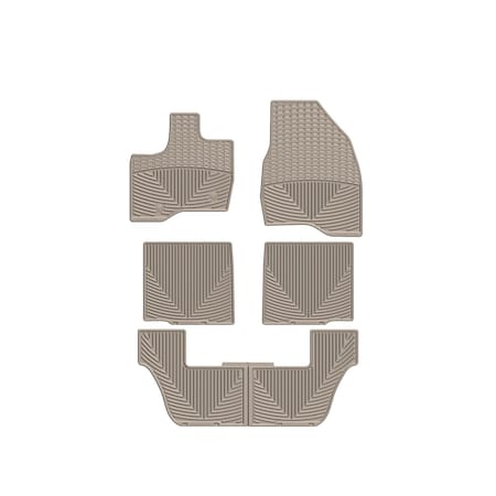 Weathertech Tan, Front, Rear, and Rear All Weather Floor Mats W230TN-W231TN-W232TN