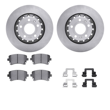 Dynamic Friction Co DFC Brake Rotor with 5000 Brake Pads and Hardware Kit 6512-73276