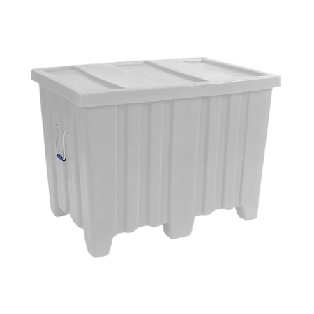 Myton Industries Bulk Ship Container, 16.5 cubic ft., 450lbs. capacity, WHT MTR-1 WHITE