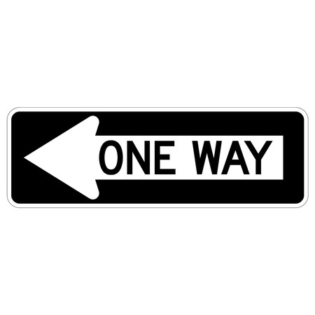 Sign Solutions Usa Traffic Sign, 36 in Width, Aluminum Sign, Horizontal Rectangle DUS06DWT3612R6-1L