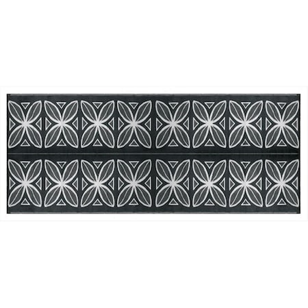Strike3 42833 8 x 20 Ft. Reversible Outdoor Mat - Charcoal ST785392