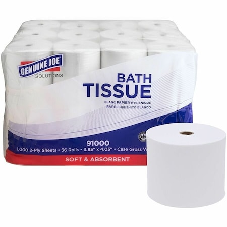 Genuine Joe Standard, 1000 Sheets, White, 36 PK GJO91000