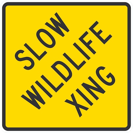 Lyle Slow Wildlife Xing, 24x24, Engineer Grade, Yellow G-12912-EG_24x24