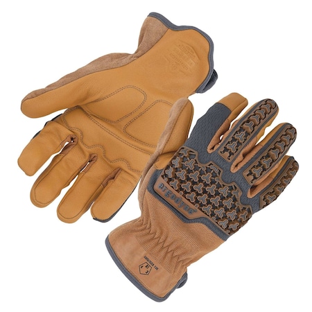 Ergodyne XL Brown Hybrid Leather Gloves 711