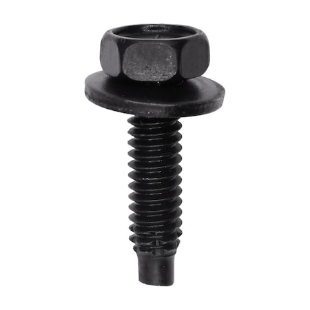 Auveco 1/4in-20 x 1in Hex Head Sems with Dog Point Phosphate, 50PK 9480