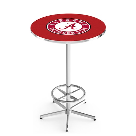 Holland Bar Stool Co 42" Chrome Alabama Pub Table, 36" dia. Top L216C4236AL-A