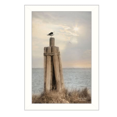 Homeroots Birds Eye View 2 White Framed Print Wall Art 415422