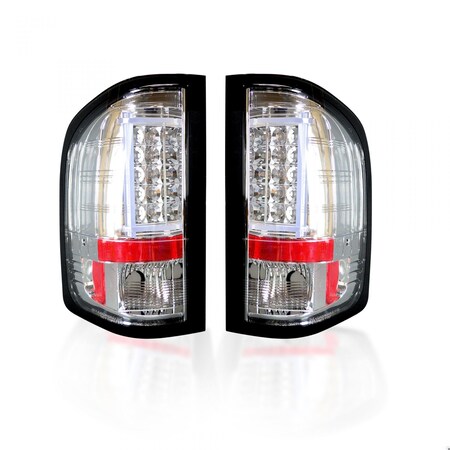 Recon Truck Accessories 07-13 SILVERADO 1500 /07-14 DUALLY/SIERRA 07-14 (DUALLY ONLY) OLED TAIL LIGHTS - 264291CL