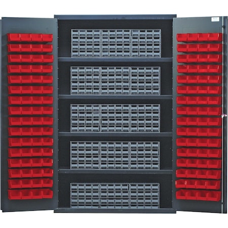Quantum Storage Systems SPECIALTY CABINET W/15 QIC'S & 240 RED BINS QSC-QIC161RD