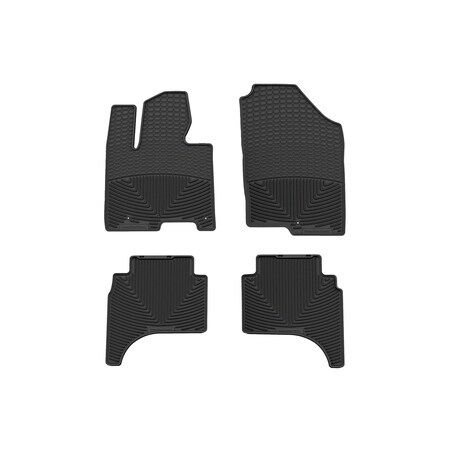 Weathertech Black, Front and Rear All Weather Floor Mats W374-W623