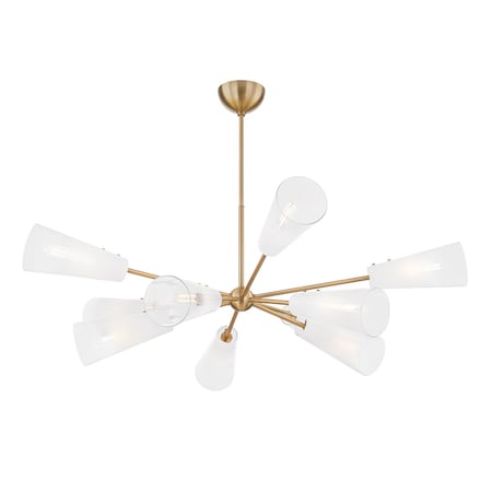 Troy Lighting Camarillo 10 Light Chandelier 60 In. Patina Brass F1660-PBR