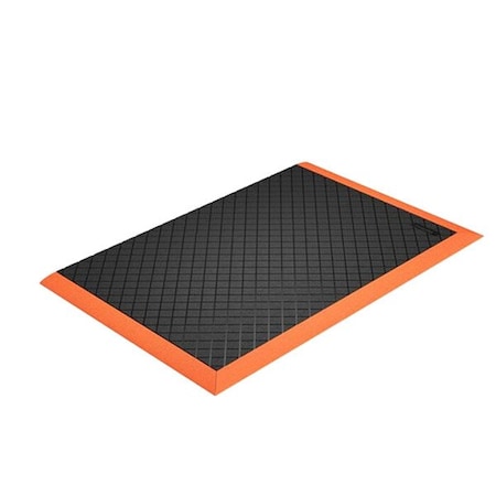 Notrax Antifatigue Mat, 10 3/10 ft L x 38 in W, 7/8 in Thickness, Nitrile Rubber, Black 649S3124OB