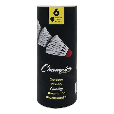 Champion Sports Badminton Shuttlecock Set, Red SHP10