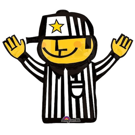 Loonballoon Soccer Balloons, 32 inch Referee LOON-LAB- 23780-01-A-P