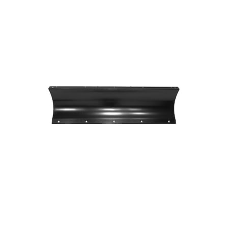 Warn 72 Inch Straight Snow Plow Blade Powder Coated Black Steel with Skid Shoes 103872