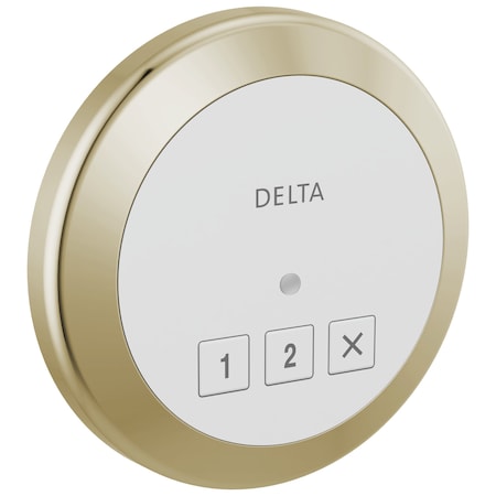 Delta Universal Showering Components Round Exterior Steam Control In Lumicoat Polished Nickel 5CN-220R-PN-PR