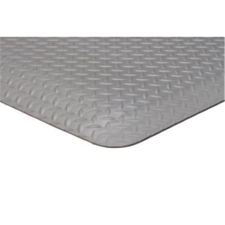 Buymats 3 x 5 ft. Supreme Diamond Foot Mat, Gray 39-165-0700-30000500