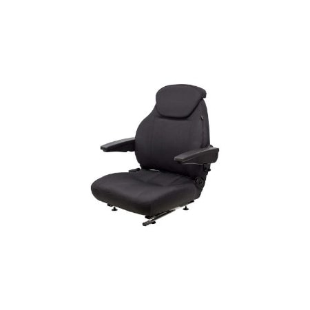 Uni Pro 440 Seat Top Assembly, With Armrests, Black Fabric 8014