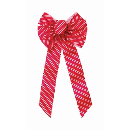 Holiday Trims Holiday Trims Red/White Snowflake Christmas Bow 26 in. 6599DOZ