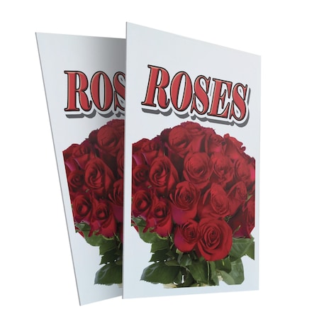 Signmission Roses, Plastic Signs Only 24 Inch x 36 Inch, Corrugated Plastic, 2PK CSB-2436-2PACK-Roses
