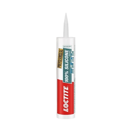 Loctite POLYSEAMSEAL Silicone Sealant, White, -30 to 250 deg F, 10 oz Cartridge 1508975