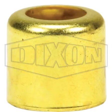 Dixon Ferrule, 0.45 in Nominal, 9/16 in L, Brass, Domestic BFL450