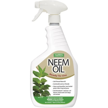 Harris 32 Oz. Ready to Use Trigger Spray Neem Oil Insect & Disease Control NEEM-32RTU