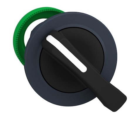 Schneider Electric Head for selector switch, Harmony XB5, flush mounted black long handle 3 pos return center ZB5FJ5