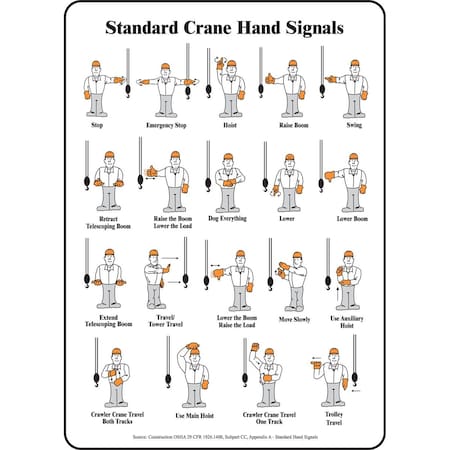 Accuform SAFETY LABEL STANDARD CRANE HAND LEQM537