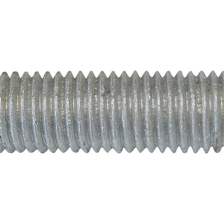 Pfc BR Threaded Rod, 1213 in Thread, 10 ft L, A Grade, Carbon Steel, Galvanized, NC Thread 770055
