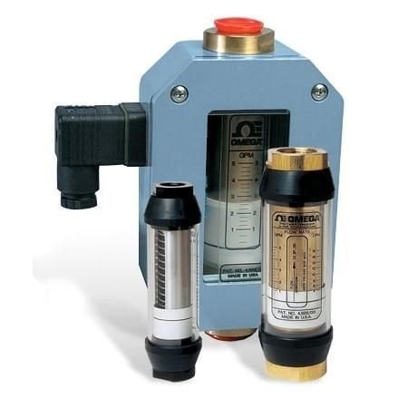 Omega Variable Area Flow Meter, Economical, In-line, Oil, 0.2 GPM to 2 GPM, 6000 psi, 3/8 " NPT Female, 1 FLMH-3802SS