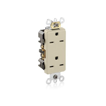 Leviton Commercial Grade Decora Receptacle, 15 Amp, 250 Volt 16662-I