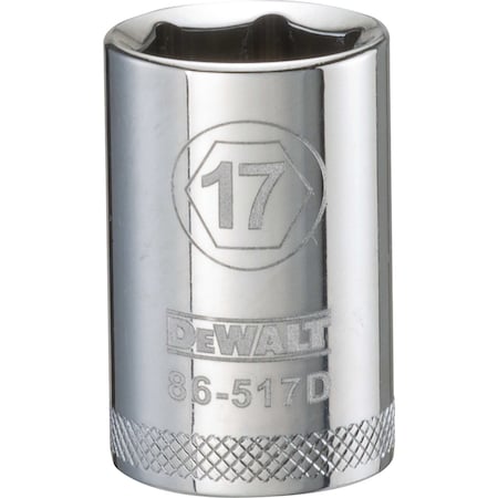 Dewalt Drive Socket, 6-Point, 17mm - 1/2in DWMT86517OSP