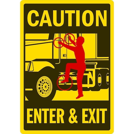 Lyle Enter & Exit (For Trucks), 3.5x5, Engineer Grade, Yellow G-14563-ED_3.5x5