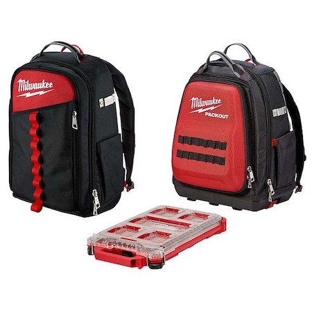 Milwaukee Tool Milwaukee Backpacks + Compact Organizer 48-22-8202, 48-22-8301, 48-22-8436