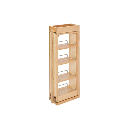 Rev-A-Shelf Maple Wood; Steel, Natural Maple, 6 in W, 30 in H, 11.13 in D 432-WF-6C