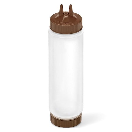 Vollrath Squeeze Bottle, Brown/Clear, Polyethylene 23242-130101