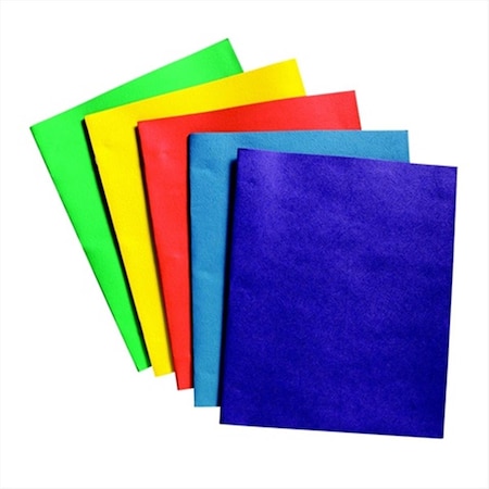 Pen2Paper 2 Pockets Heavy Duty Portfolio With Fasteners, Assorted Color, 25PK PE1205584