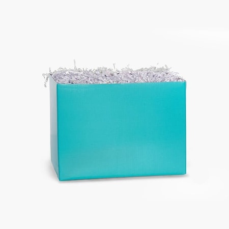 Nashville Wraps Aqua Blue Basket Box, Medium 8.25x4.75x6.25, 6PK LBM