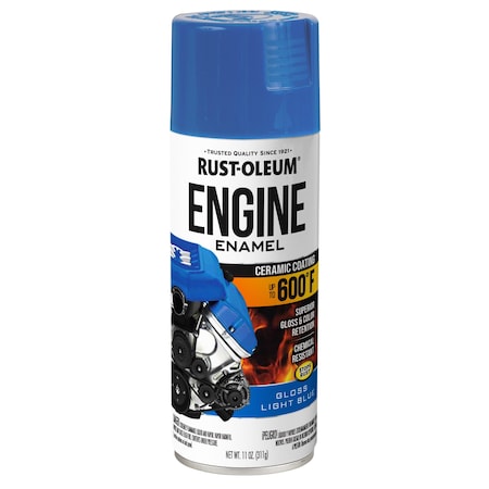 Rust-Oleum Spray Paint, Light Blue, Gloss, Solvent 366431